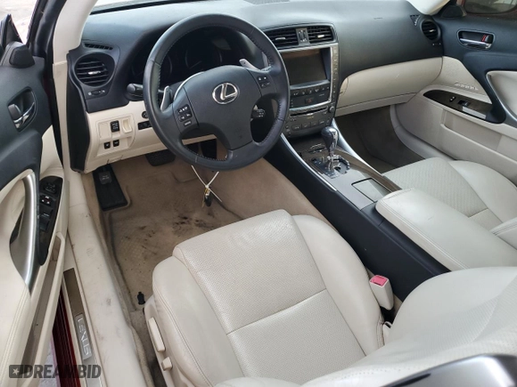 2010 Lexus IS 250C with VIN JTHFF2C27A2512196, listed as a Copart auction lot 84708654 with 148,995 mi miles and Salvage Title. Bid and sale history available at carsss.com. Image 8.
