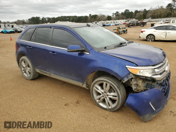 2013 Ford Edge Limited with VIN 2FMDK4KC5DBA74296, listed as a Copart auction lot 48298685 with 256,256 mi miles and Clean Title. Bid and sale history available at carsss.com. Image 4.