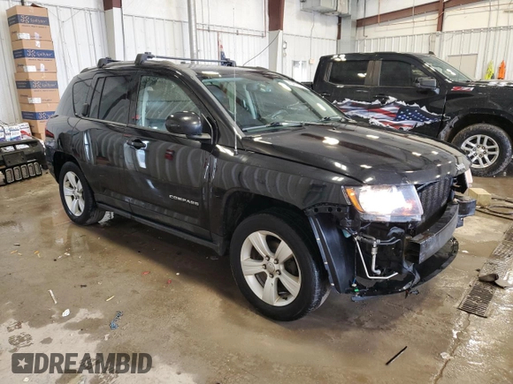 2015 Jeep Compass Latitude with VIN 1C4NJDEB6FD121525, listed as a Copart auction lot 46437285 with 147,955 mi miles and Clean Title. Bid and sale history available at carsss.com. Image 4.