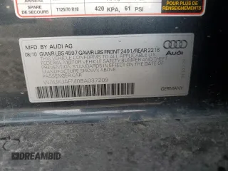 2011 Audi A3 Premium Plus with VIN WAUKJAFM0BA037209, listed as a Copart auction lot 80162204 with 96,964 mi miles and Salvage title. Bid and sale history available at DreamBid. Image 14.
