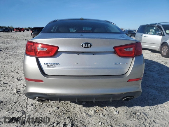 2015 Kia Optima SX Turbo with VIN 5XXGR4A66FG359679, listed as a Copart auction lot 50514525 with 108,355 mi miles and Clean Title. Bid and sale history available at carsss.com. Image 6.