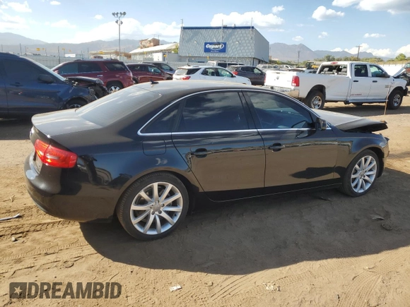 2013 Audi A4 Prestige with VIN WAUKFAFL2DA181758, listed as a Copart auction lot 76273414 with 106,684 mi miles and Salvage Title. Bid and sale history available at carsss.com. Image 3.