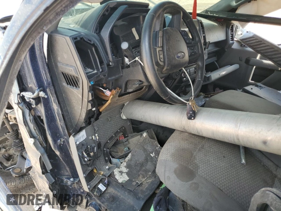 2017 Ford F-150 XL with VIN 1FTEX1EP4HFA85432, listed as a Copart auction lot 54600974 with 135,285 mi miles and Salvage Title. Bid and sale history available at carsss.com. Image 8.