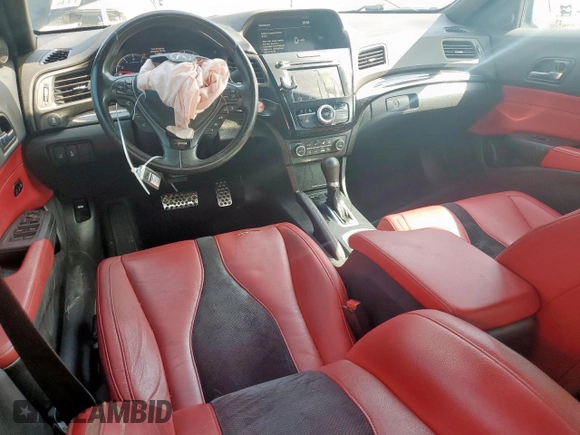 2019 Acura ILX Premium with VIN 19UDE2F87KA007666, listed as a Copart auction lot 61097745 with 208,813 mi miles and Salvage title. Bid and sale history available at DreamBid. Image 8.