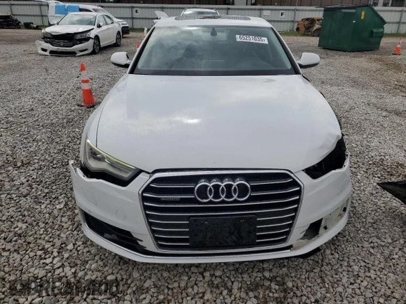 2016 Audi A6 Premium Plus with VIN WAUGFAFC0GN009117, listed as a Copart auction lot 65251035 with 108,466 mi miles and Salvage title. Bid and sale history available at DreamBid. Image 5.