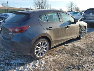 2015 Mazda 3 S Grand Touring with VIN JM1BM1M30F1223780, listed as a IAAI auction lot 41400820 with 67,776 mi miles and . Bid and sale history available at DreamBid. Image 4.
