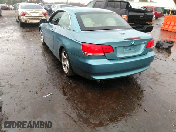 2007 BMW 3 Series 328i z VIN WBAWL13587PX15752, wystawiony jako IAAI lot #41819716 z przebiegiem Nie podano mil oraz . Historia ofert i sprzedaży dostępna na DreamBid. Obrazek 3.
