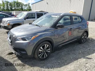 2019 Nissan Kicks SR with VIN 3N1CP5CUXKL478908, listed as a Copart auction lot 55722555 with 35,713 mi miles and Salvage title. Bid and sale history available at DreamBid. Image 1.