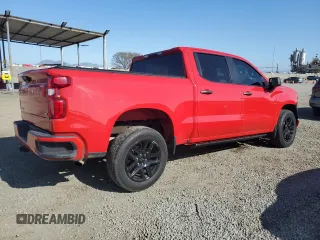 2022 Chevrolet Silverado 1500 Custom with VIN 1GCPABEK0NZ516377, listed as a Copart auction lot 52199015 with 51,751 mi miles and Salvage Title. Bid and sale history available at DreamBid. Image 3.