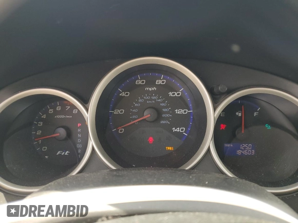 2008 Honda Fit with VIN JHMGD38468S066434, listed as a Copart auction lot 63578845 with 184,603 mi miles and Non repairable. Bid and sale history available at DreamBid. Image 9.