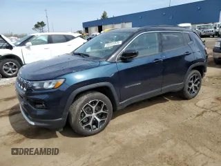 2024 Jeep Compass Limited with VIN 3C4NJDCN5RT160022, listed as a Copart auction lot 54231975 with 8,848 mi miles and Salvage title. Bid and sale history available at DreamBid. Image 1.