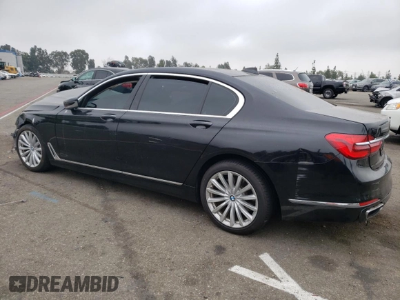 2018 BMW 7 Series 740i with VIN WBA7E2C56JG741911, listed as a Copart auction lot 63716373 with 45,059 mi miles. Bid and sale history available at carsss.com. Image 2.