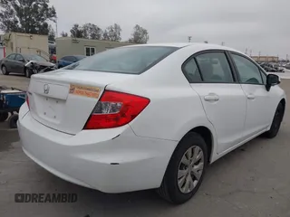 2012 Honda Civic LX with VIN 19XFB2F50CE360111, listed as a IAAI auction lot 42163922 with 109,119 mi miles and . Bid and sale history available at DreamBid. Image 4.