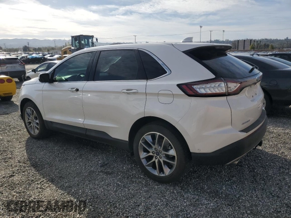 2017 Ford Edge Titanium with VIN 2FMPK4K96HBB57291, listed as a Copart auction lot 48518135 with 18,953 mi miles and Salvage Title. Bid and sale history available at carsss.com. Image 2.