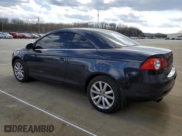 2007 Volkswagen Eos 2.0T with VIN WVWFA71F07V035587, listed as a Copart auction lot 50719495 with 120,158 mi miles and Salvage Title. Bid and sale history available at DreamBid. Image 2.