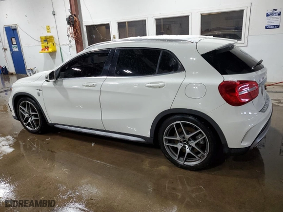 2015 Mercedes-Benz GLA-Class GLA 45 AMG with VIN WDDTG5CB3FJ162667, listed as a Copart auction lot 77484184 with 125,800 mi miles and Salvage Title. Bid and sale history available at carsss.com. Image 2.