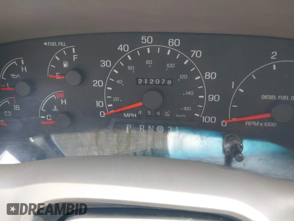 2000 Ford Super Duty F-250 XL with VIN 1FTNX21F9YED75853, listed as a IAAI auction lot 42152135 with 212,078 mi miles. Bid and sale history available at carsss.com. Image 7.