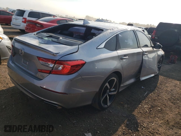 2020 Honda Accord Sport with VIN 1HGCV2F39LA029668, listed as a Copart auction lot 54071215 with 79,214 mi miles and Non repairable. Bid and sale history available at DreamBid. Image 3.