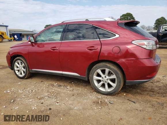 2012 Lexus RX 350 with VIN JTJZK1BA0C2412793, listed as a Copart auction lot 45292985 with 276,510 mi miles and Salvage Title. Bid and sale history available at DreamBid. Image 2.