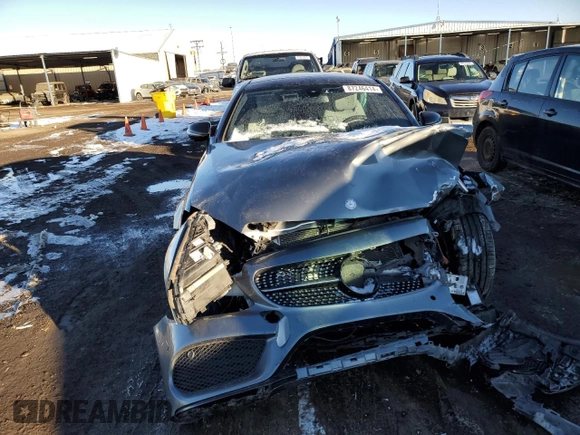 2017 Mercedes-Benz C 43 AMG with VIN WDDWJ6EB7HF514883, listed as a Copart auction lot 87246414 with 53,820 mi miles and Salvage Title. Bid and sale history available at carsss.com. Image 5.