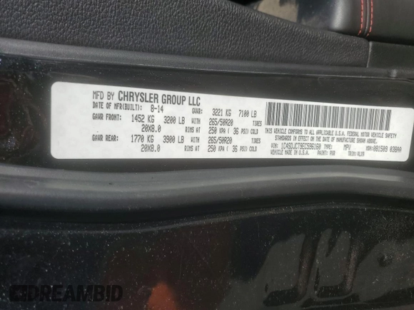 2014 Dodge Durango R/T with VIN 1C4SDJCT9EC596160, listed as a Copart auction lot 58034505 with 140,674 mi miles and Salvage title. Bid and sale history available at DreamBid. Image 13.