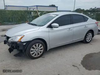 2014 Nissan Sentra S with VIN 3N1AB7AP3EL696658, listed as a Copart auction lot 88230995 with 44,255 mi miles and Non Repairable. Bid and sale history available at carsss.com. Image 1.
