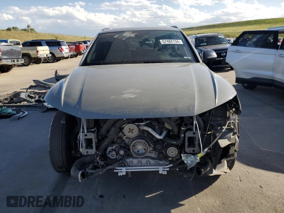 2020 Audi SQ5 Premium Plus with VIN WA1B4AFY2L2033049, listed as a Copart auction lot 57482134 with 44,357 mi miles and Salvage Title. Bid and sale history available at DreamBid. Image 5.