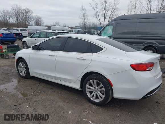 2015 Chrysler 200 Limited with VIN 1C3CCCAB8FN675942, listed as a IAAI auction lot 41956660 with 121,441 mi miles. Bid and sale history available at carsss.com. Image 3.