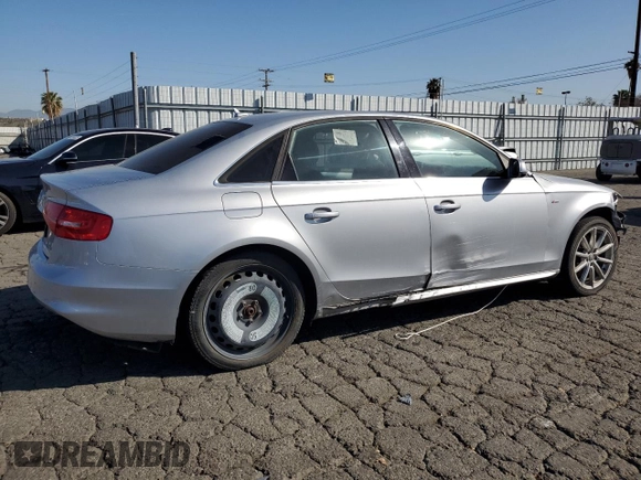 2015 Audi A4 Premium with VIN WAUBFAFL6FN040705, listed as a Copart auction lot 52173595 with 104,082 mi miles and Clean Title. Bid and sale history available at carsss.com. Image 3.
