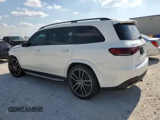 2021 Mercedes-Benz GLS 580 with VIN 4JGFF8GE0MA430227, listed as a Copart auction lot 63178364 with 44,051 mi miles and Salvage Title. Bid and sale history available at DreamBid. Image 2.