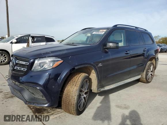2019 Mercedes-Benz GLS 63 AMG z VIN 4JGDF7FE7KB188837, wystawiony jako Copart lot #83696344 z przebiegiem 115 219 mil mil oraz Czysty tytuł • Clean title. Historia ofert i sprzedaży dostępna na DreamBid. Obrazek 1.