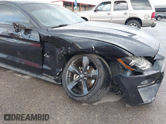 2021 Ford Mustang EcoBoost with VIN 1FA6P8TH7M5122830, listed as a IAAI auction lot 40668826 with 41,379 mi miles. Bid and sale history available at carsss.com. Image 6.