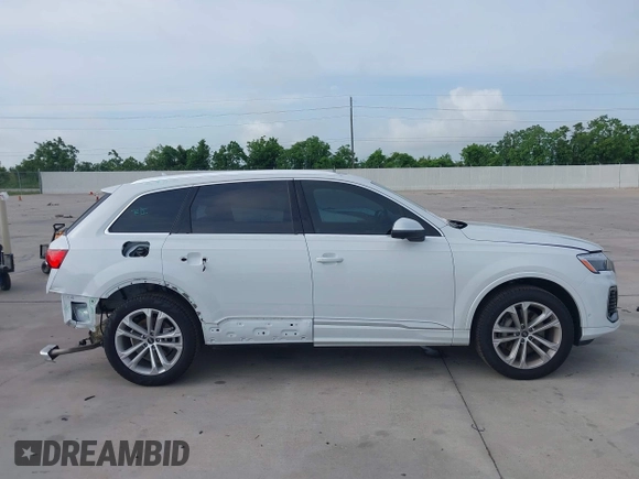 2025 Audi Q7 Premium with VIN WA1ACBF75SD019631, listed as a IAAI auction lot 42309555 with 7,435 mi miles and . Bid and sale history available at DreamBid. Image 14.