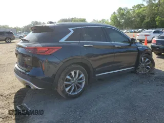 2019 Infiniti QX50 LUXE with VIN 3PCAJ5M1XKF137405, listed as a Copart auction lot 51800765 with 67,585 mi miles and Salvage Title. Bid and sale history available at carsss.com. Image 3.