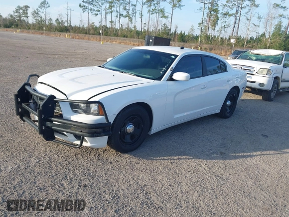 2012 Dodge Charger Police with VIN 2C3CDXAG2CH280112, listed as a IAAI auction lot 41516662 with 92,980 mi miles. Bid and sale history available at carsss.com. Image 2.