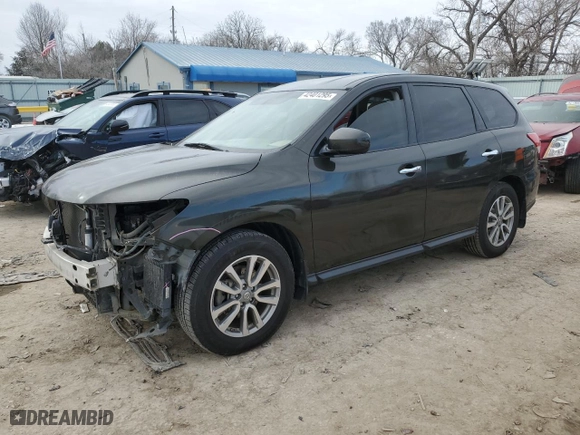 2015 Nissan Pathfinder Platinum with VIN 5N1AR2MN4FC608022, listed as a Copart auction lot 42401295 with 190,722 mi miles and Salvage Title. Bid and sale history available at carsss.com. Image 1.