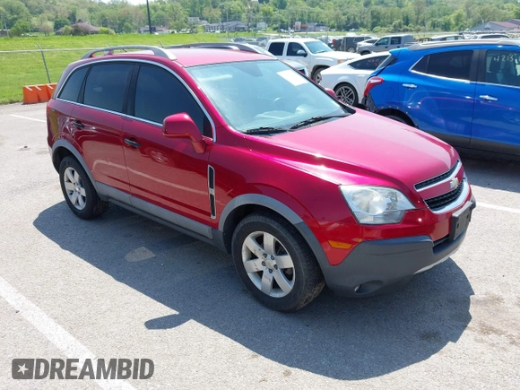 2012 Chevrolet Captiva Sport LS w/2LS with VIN 3GNAL2EKXCS559593, listed as a IAAI auction lot 42142135 with 104,717 mi miles. Bid and sale history available at carsss.com. Image 1.