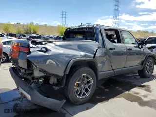 2023 Rivian R1T Launch Edition with VIN 7FCTGAALXPN020447, listed as a Copart auction lot 54154844 with 9,527 mi miles and Non Repairable. Bid and sale history available at carsss.com. Image 3.