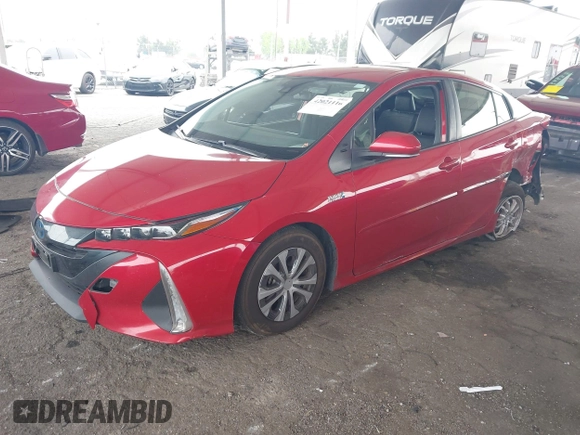 2021 Toyota Prius LE with VIN JTDKAMFP6M3189145, listed as a IAAI auction lot 42021116 with 80,722 mi miles and . Bid and sale history available at DreamBid. Image 17.