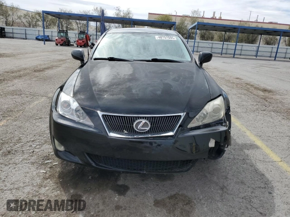 2008 Lexus IS 250 with VIN JTHBK262685074513, listed as a Copart auction lot 48757595 with 161,433 mi miles and Salvage Title. Bid and sale history available at DreamBid. Image 5.