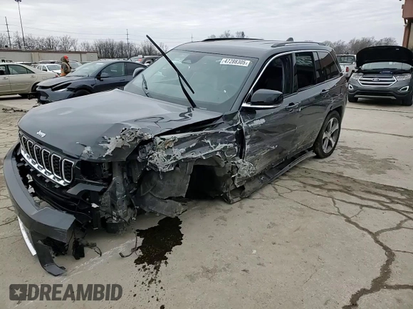 2024 Jeep Grand Cherokee Limited with VIN 1C4RJHBG8RC697037, listed as a Copart auction lot 47288305 with 6,971 mi miles and Salvage title. Bid and sale history available at DreamBid. Image 11.