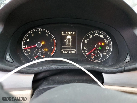 2013 Volkswagen Passat SE w/Sunroof with VIN 1VWBH7A37DC035915, listed as a Copart auction lot 42120935 with 126,331 mi miles and Salvage Title. Bid and sale history available at carsss.com. Image 9.