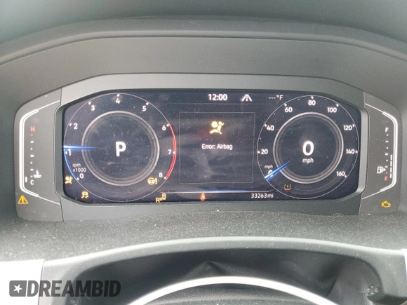 2022 Volkswagen Atlas SE with VIN 1V2HR2CAXNC514385, listed as a Copart auction lot 55742695 with 33,263 mi miles and Salvage title. Bid and sale history available at DreamBid. Image 9.