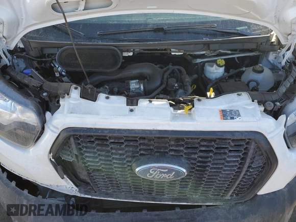 2024 Ford Transit Cargo with VIN 1FTBR3U89RKA32219, listed as a Copart auction lot 43834925 with 11,691 mi miles and Salvage title. Bid and sale history available at DreamBid. Image 13.