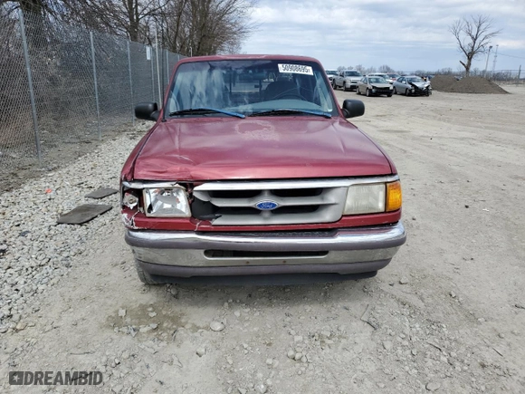 1996 Ford Ranger XLT with VIN 1FTCR14X2TPA10136, listed as a Copart auction lot 50908695 with 116,832 mi miles and Salvage Title. Bid and sale history available at carsss.com. Image 5.