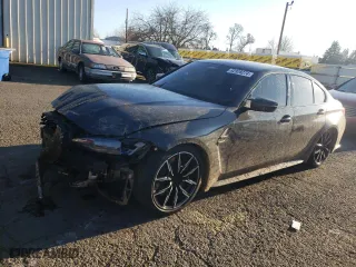 2023 BMW M3 Competition xDrive with VIN WBS43AY02PFP93353, listed as a Copart auction lot 82928274 with 21,135 mi miles and Salvage Title. Bid and sale history available at carsss.com. Image 1.