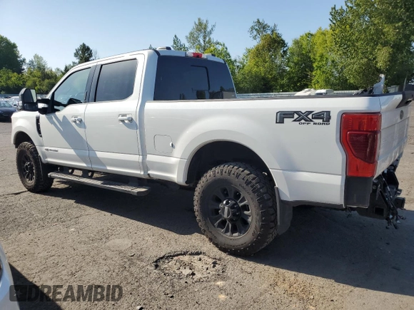 2022 Ford F-350 XL with VIN 1FT8W3BT2NEC89662, listed as a Copart auction lot 54242585 with 14,369 mi miles and Salvage title. Bid and sale history available at DreamBid. Image 2.