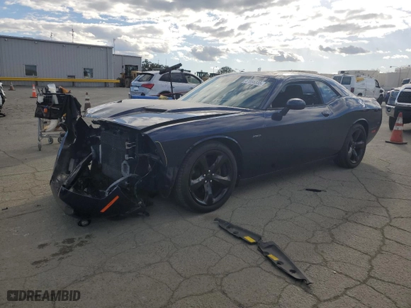 2015 Dodge Challenger R/T with VIN 2C3CDZAT9FH708691, listed as a Copart auction lot 47866335 with 112,178 mi miles and Salvage Title. Bid and sale history available at carsss.com. Image 1.