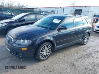 2008 Audi A3 with VIN WAUNF78P08A141023, listed as a IAAI auction lot 41633380 with 134,831 mi miles. Bid and sale history available at carsss.com. Image 2.