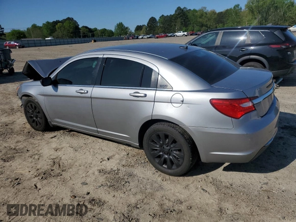 2014 Chrysler 200 LX with VIN 1C3CCBAB0EN124638, listed as a Copart auction lot 52095355 with 163,162 mi miles and Salvage Title. Bid and sale history available at carsss.com. Image 2.